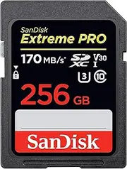 SanDisk SD Card 4GB 8GB 16GB 32GB 64GB 128GB 256GB Memory Cards for Camera Photo High Resolution Video Recording DSLR 4K Professional Storage (256GB SD Card Extreme Pro)