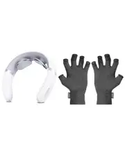 RelaxUltima Portable TENS Neck Massager & CompressUltima Compression Gloves Bundle - Large