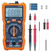 Auto-Ranging Digital Multimeter, TRMS 6000 Counts AC DC Voltmeter Ohm Volt Amp..