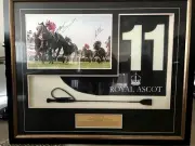 Black Caviar at Royal Ascot signed by Trainer Peter Moody