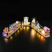 MENZAVA LED Light Set Compatible with LEGO 76444 Diagon Alley Wizarding Shops Building Blocks Model - Model Set NOT Included