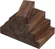 Vaguelly 12pcs Rustic Wood Table Card Holders Stand for Postcards Signage Table Numbers for Weddings Events and Home Decor