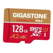 [5-Yrs Free Data Recovery] 128GB Micro SD Card, 4K Camera Pro MAX, Compatible