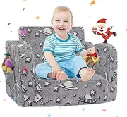 TXGDPIONEER Toddler Couch Bed, 2 in 1 Kids Sofa Couch Fold Out, Toddler Couches That Fold Out, Convertible Sofa to Lounger for Girls and Boys