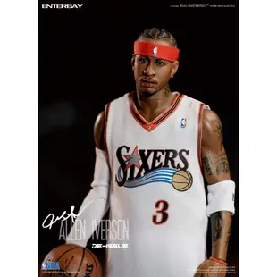 預購 ENTERBAY RM-1060 NBA系列 76人隊 1/6比例 Allen Iverson 艾倫 艾佛森 戰神