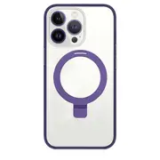 MagSafe Phone Case For iPhone 13 Pro with Kickstand Ring Shockproof Magnetic Case - Purple