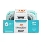 310 Collapsable Meal Prep Containers Space-Saving Food Storage Set
