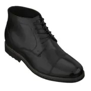 CALTO Men's Invisible 3.2" Height Increasing Elevator Cap Toe Dapper Ankle Boots