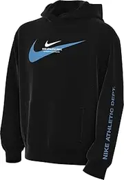 [Nike] Sportswear HV6965-010 Fleece Hoodie for Older Children, Black, M