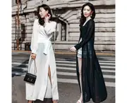 Women's long chiffon sun protection jacket summer beach chiffon cardigan sun protection cape shawl jacket thin style