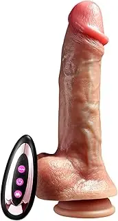 Thrusting Dildo Vibrator Sex Toys - Adult Toys Realistic Dildos with 3 Thrusting & 9 Vibrating Modes, G-Spot Anal Vagina Silicone Suction Cup Dildo Sex Machines, Adult Female Sex Toys for Women