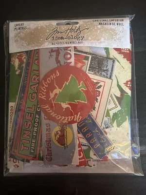 Tim Holtz Holiday Collage Class Kit, Complete, By SimonSaysStamps over 40 Items!