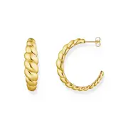 Buy Organic shapes twisted hoop earrings by Thomas Sabo online - THOMAS SABO Australia