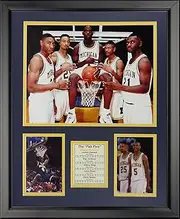 Legends Never Die Michigan Wolverines Fab Five Framed Photo Collage, 16" x 20"
