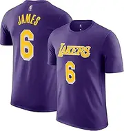 [Outerstuff] Lebron James Los Angeles Lakers Purple Youth 8-20 Name and Number Home Player Jersey T-Shirt