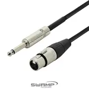 SWAMP Microphone Cable XLR(f) to 1/4" Mono