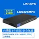 Linksys 24埠 (24埠POE+GE/ 4埠10G SFP+) POE L2管理型 Gigabit 超高速乙太網路交換器(鐵殼）