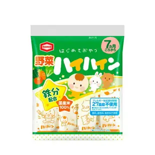 【豆嫂】日本零食 龜田製菓 嬰兒米菓(原味/野菜)★7-11取貨299元免運