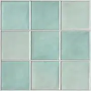 Commomy Peel and Stick Tile, Stick on Tiles Backsplash for Kitchen and Bathroom, PVC Self Adhesive Wall Tiles 3D Wall Panels Inner Wall Decoration(Square, Matte Light Teal Green, 30x30cm,10 Pcs)