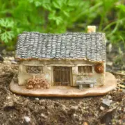 Rural Old House Decoration Model Desktop Micro Landscape Landscaping Courtyard