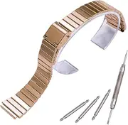 [MCXGL] 18mm Stainless Steel Strap Compatible with Casio A700W A158WA A168WA AE1000 Classic Bracelet Unisex Replacement Watch Band