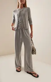 [Leset] Lauren Cropped Drawstring Pants
