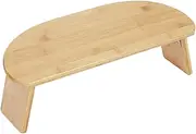 VANZACK Bamboo Meditation Stool by Yoga Seat Kneeling Pad Folding Stool for Meditation Bench