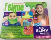 CRA-Z-ART Nickelodeon Silly Slimy Creations! Slime Making Kit Neon Glow Fun!