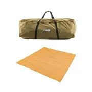 Adventure Kings Canvas Swag Bag + Mesh Floor 3mx3m Camping Outdoor Picnic Travel