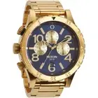 NEW Authentic NIXON Watch Mens 48-20 CHRONO Blue Gold A486-1922