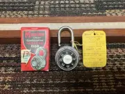 NOS 1960’s Master Lock Champ 1500 Combination Lock, In Orignal Box, Working