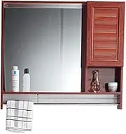 Aluminum Bathroom Mirror Cabinet, Double Door with Aluminum Bathroom Mirror, Waterproof and Rustproof, Bathroom Wall Mirror