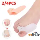 4x Straightener Spreader Bunion Corrector Toe Separator Silicone Gel Pain Relief