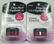 ChapStick Total Hydration .27 oz. Sugar Plum Lip Scrub Sealed 2 Pack