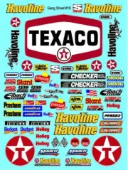 CLEAR VINYL Sticker Gang SHEET 16-R/C MODEL Decal 1/12-1/10-DIE CUT-LOSI