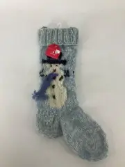 Vintage 2003 Target 20" Knit Snowman Stocking Holiday Christmas NEW WITH TAGS