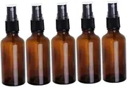 5pcs Glass Spray Bottle Spray Bottles Cosmetic Sub Bottles Glass Empty Bottles Empty Glass Bottle Small Bottles Sample Bottles Trip Sub Bottle Refillable Bottle Filling Vial Travel