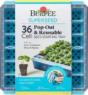 Burpee SuperSeed Seed Starting Tray | 36 Cell Reusable Seed Starter Tray |