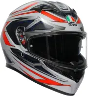 AGV K3 Space Motorcycle Helmet White/Red