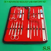 38 P ADVANCED BIOLOGY LAB ANATOMY MEDICAL STUDENT KIT WITH SCALPEL BLADE #12 #24