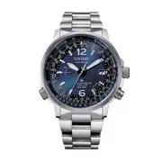 Citizen Super Pilot Eco Drive Radio Controlled Watch blue Dial CB0230-81L