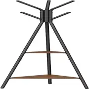 VASAGLE Coat Rack Freestanding, Hanger Stand, Hall Tree Hazelnut Brown