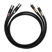 Interconnect Cables PURE Silver RCA to XLR Male(2.0 Meter) Length (ROBERTSON)