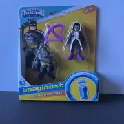 Imaginext DC Super Friends Batman & Huntress NIP Fisher Price 2019 Mattel 3” Fig