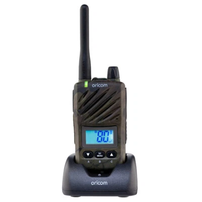 ORICOM ULTRA550 CAMO WATERPROOF 5 WATT 80CH SINGLE HANDHELD UHF RADIO