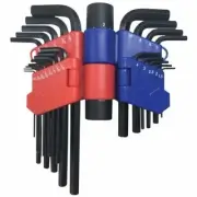PK Tool 22pc Metric & SAE Hex Key Set with Handle Cr-V Allen Wrench Set
