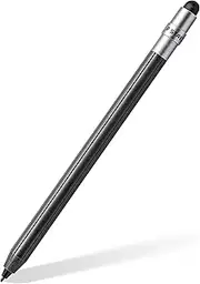 STAEDTLER Noris Digital Mini 180M 22, 2-in-1 Stylus Pen for Digital Writing and Drawing on EMR and Capacitive Touchscreens (Round Shape, Includes 5 EMR Replacement Tips and Tool)