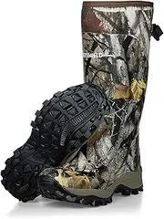 [GIEESHIELD] Rubber Hunting Boots, Waterproof Insulated Next Camo G2 Warm Rubber Boots with 6mm Neoprene, Durable Outdoor Hunting Boots for Men (Size 7-14)