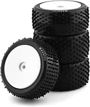 4Pcs 86mm Off Road Buggy Tires Wheel Replacement for Wltoys 144001 144010 124019 104001 HSP HPI 1/10 Remote Control Car Upgrade Aessories