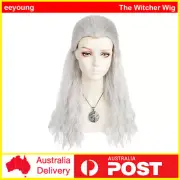 The Witcher Geralt of Rivia Cosplay Wig Mens Uniform Halloween Party Hair